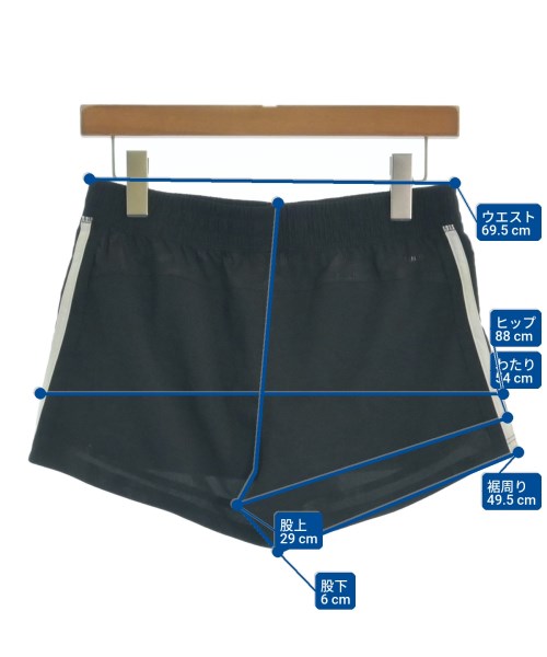 adidas（アディダス）ショートパンツ 黒 サイズ:L レディース/2200712149037