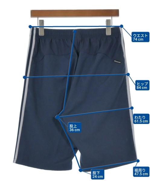 adidas（アディダス）ショートパンツ 紺 サイズ:L メンズ/2200644660037