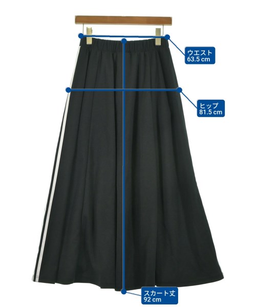 adidas（アディダス）ロング・マキシ丈スカート 黒 サイズ:M レディース/2200637550079