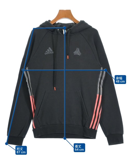 adidas（アディダス）パーカー 黒 サイズ:S レディース/2200640366087