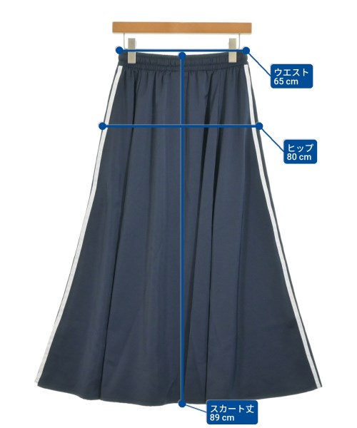 adidas（アディダス）ロング・マキシ丈スカート 紺 サイズ:M レディース/2200638180411