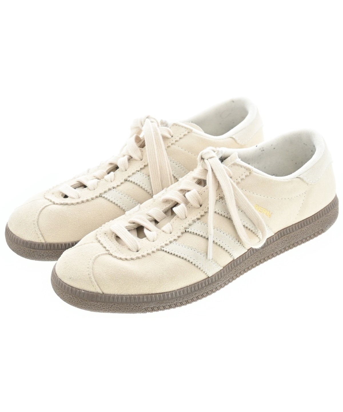 ベージュコルドベス58 adidas（アディダス）スニーカー ベージュ サイズ:25cm メンズ