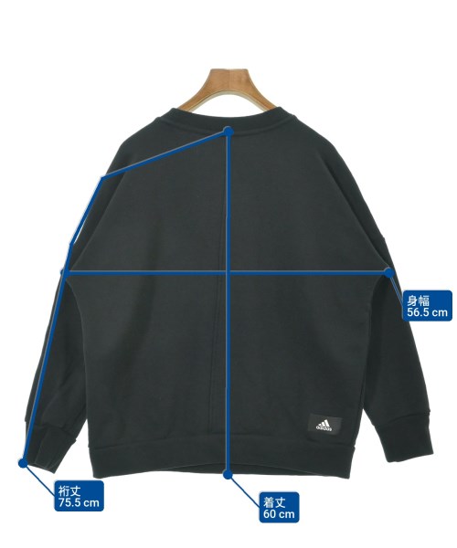 adidas（アディダス）スウェット 黒 サイズ:L レディース/2200653116037