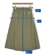 adidas（アディダス）ひざ丈スカート カーキ サイズ:S レディース/2200653116044