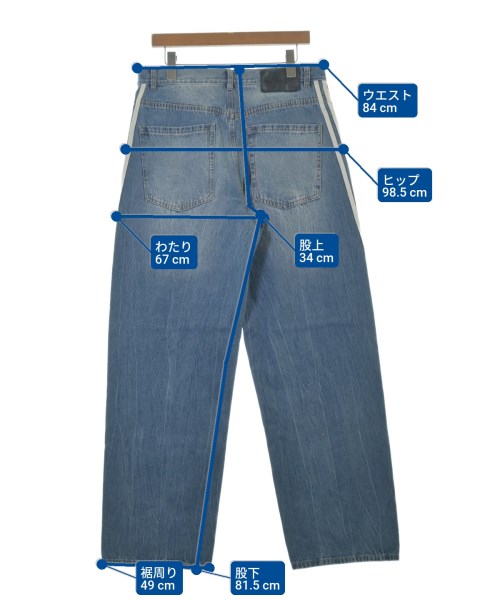 adidas（アディダス）デニムパンツ 青 サイズ:32(L位) メンズ/2200645118100