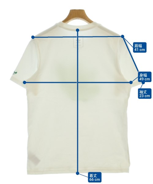 adidas（アディダス）Tシャツ・カットソー 白 サイズ:M メンズ/2200654284100