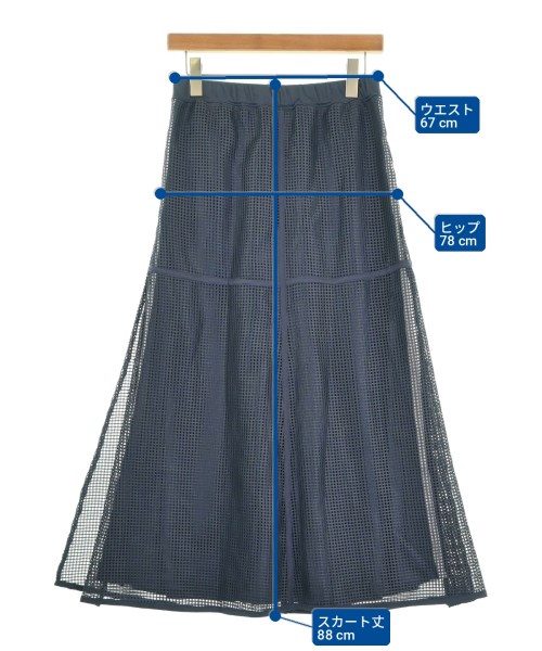 adidas（アディダス）ロング・マキシ丈スカート 紺 サイズ:M レディース/2200702860164