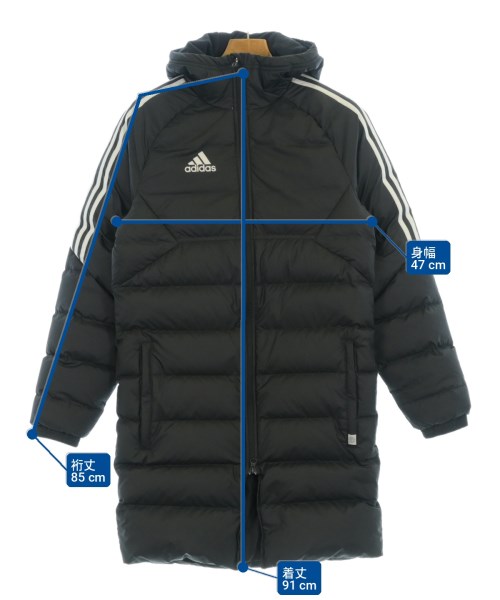 adidas（アディダス）ダウンコート 黒 サイズ:XS レディース/2200705292016