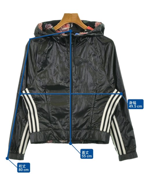 adidas（アディダス）ブルゾン 黒 サイズ:S レディース/2200701925116