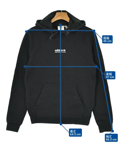 adidas（アディダス）パーカー 黒 サイズ:XS メンズ/2200667624016