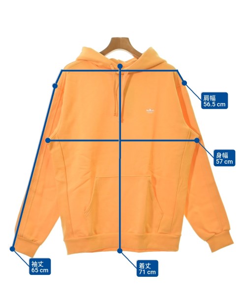 adidas（アディダス）パーカー オレンジ サイズ:O(XL位) メンズ/2200665887017
