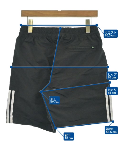adidas（アディダス）ショートパンツ 黒 サイズ:L メンズ/2200666880123