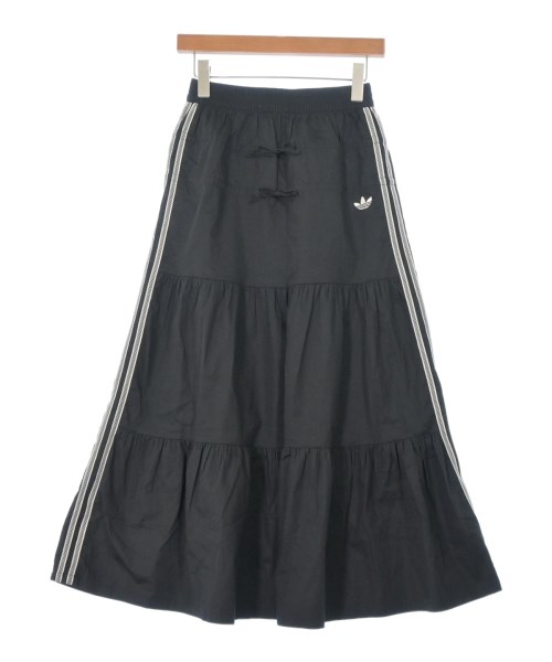 adidas(アディダス)ロング・マキシ丈スカート 黒 サイズ:L/2200670318087