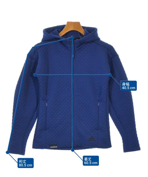 adidas（アディダス）パーカー 青 サイズ:L レディース/2200668821025