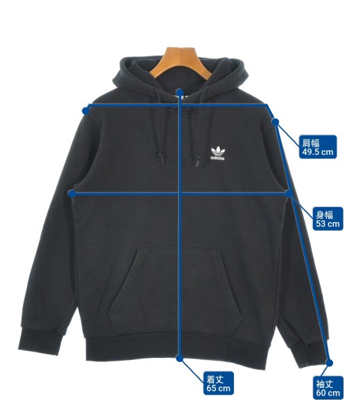 adidas（アディダス）パーカー 黒 サイズ:M メンズ/2200668445122