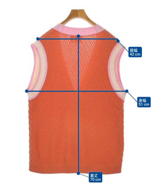 adidas（アディダス）ベスト オレンジ サイズ:S レディース/2200672210037