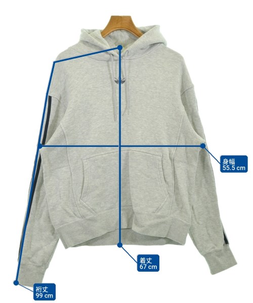 adidas（アディダス）パーカー グレー サイズ:XO(XXL位) メンズ/2200722762141