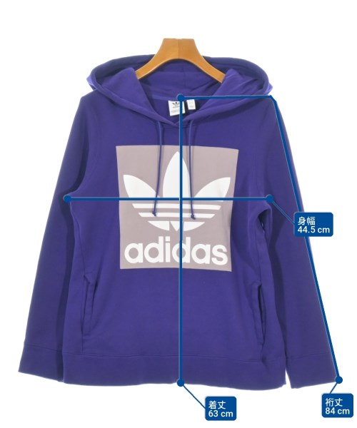 adidas（アディダス）パーカー 紫 サイズ:OT(XL位) レディース/2200730949015