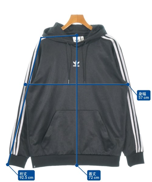 adidas（アディダス）パーカー 黒 サイズ:XO(XXL位) メンズ/2200728258051