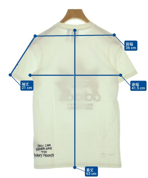 adidas（アディダス）Tシャツ・カットソー 白 サイズ:-(L位) レディース/2200729121422