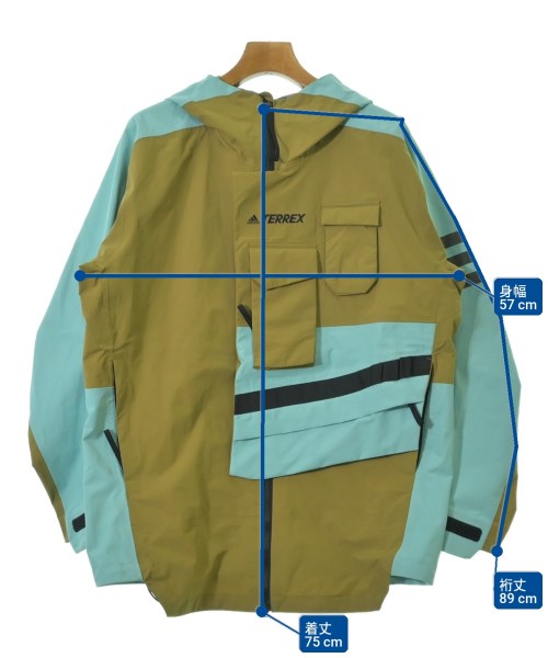 adidas（アディダス）マウンテンパーカー カーキ サイズ:L メンズ/2200735917040