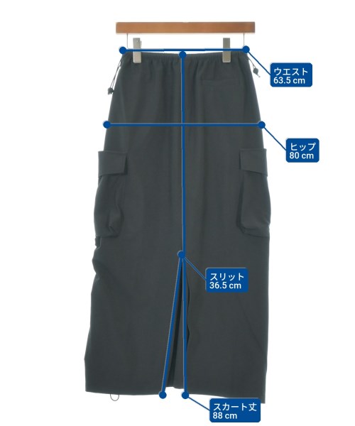 adidas（アディダス）ロング・マキシ丈スカート 黒 サイズ:S レディース/2200735957060