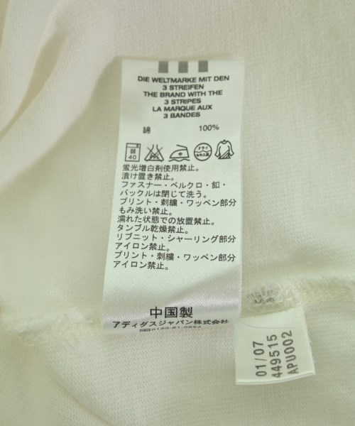 adidas（アディダス）Tシャツ・カットソー 白 サイズ:O(XL位) メンズ/2200718892159