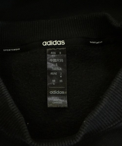 adidas（アディダス）スウェット 黒 サイズ:S レディース/2200722591024