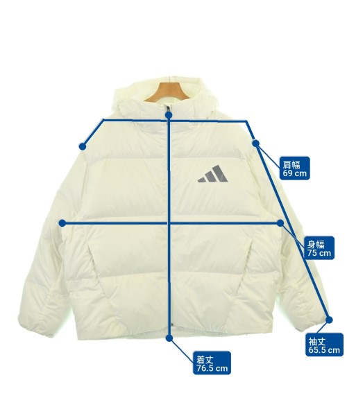 adidas（アディダス）ダウンジャケット/ダウンベスト 白 サイズ:XXL メンズ/2200722853122