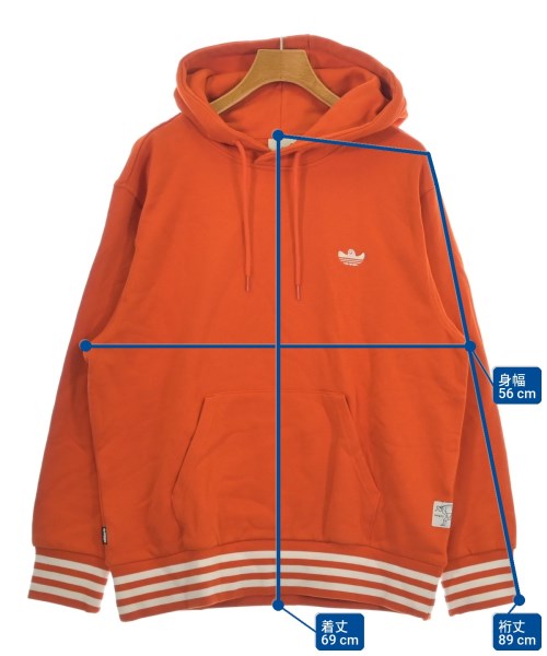 adidas（アディダス）パーカー オレンジ サイズ:XL メンズ/2200723588023