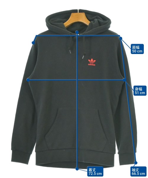 adidas（アディダス）パーカー 黒 サイズ:M メンズ/2200677672458