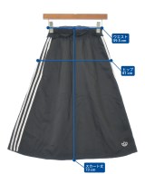 adidas（アディダス）ロング・マキシ丈スカート 黒 サイズ:XS レディース/2200684201030