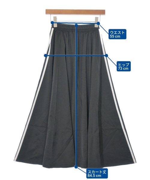adidas（アディダス）ロング・マキシ丈スカート 黒 サイズ:XS レディース/2200684201047