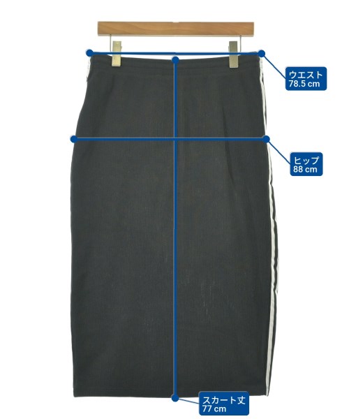 adidas（アディダス）ロング・マキシ丈スカート 黒 サイズ:3XL レディース/2200685173015