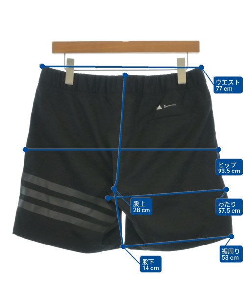 adidas（アディダス）ショートパンツ 黒 サイズ:L メンズ/2200685871331