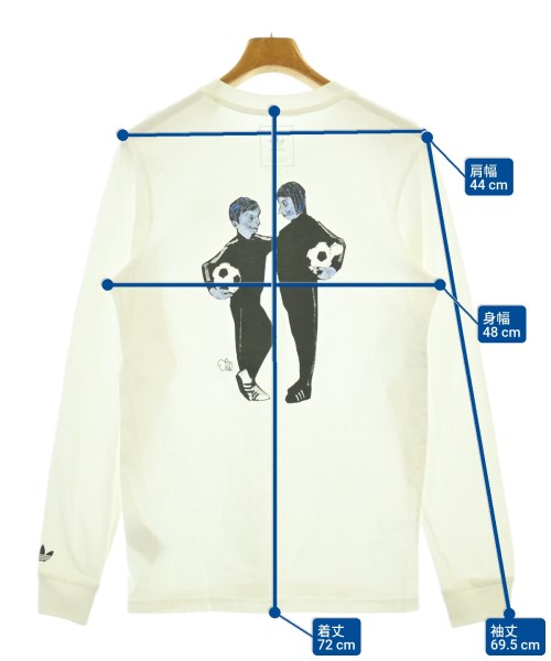 adidas（アディダス）Tシャツ・カットソー 白 サイズ:XS メンズ/2200686543138