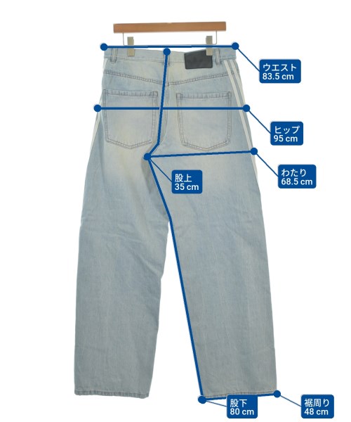 adidas（アディダス）デニムパンツ 青 サイズ:32(L位) メンズ/2200687894017