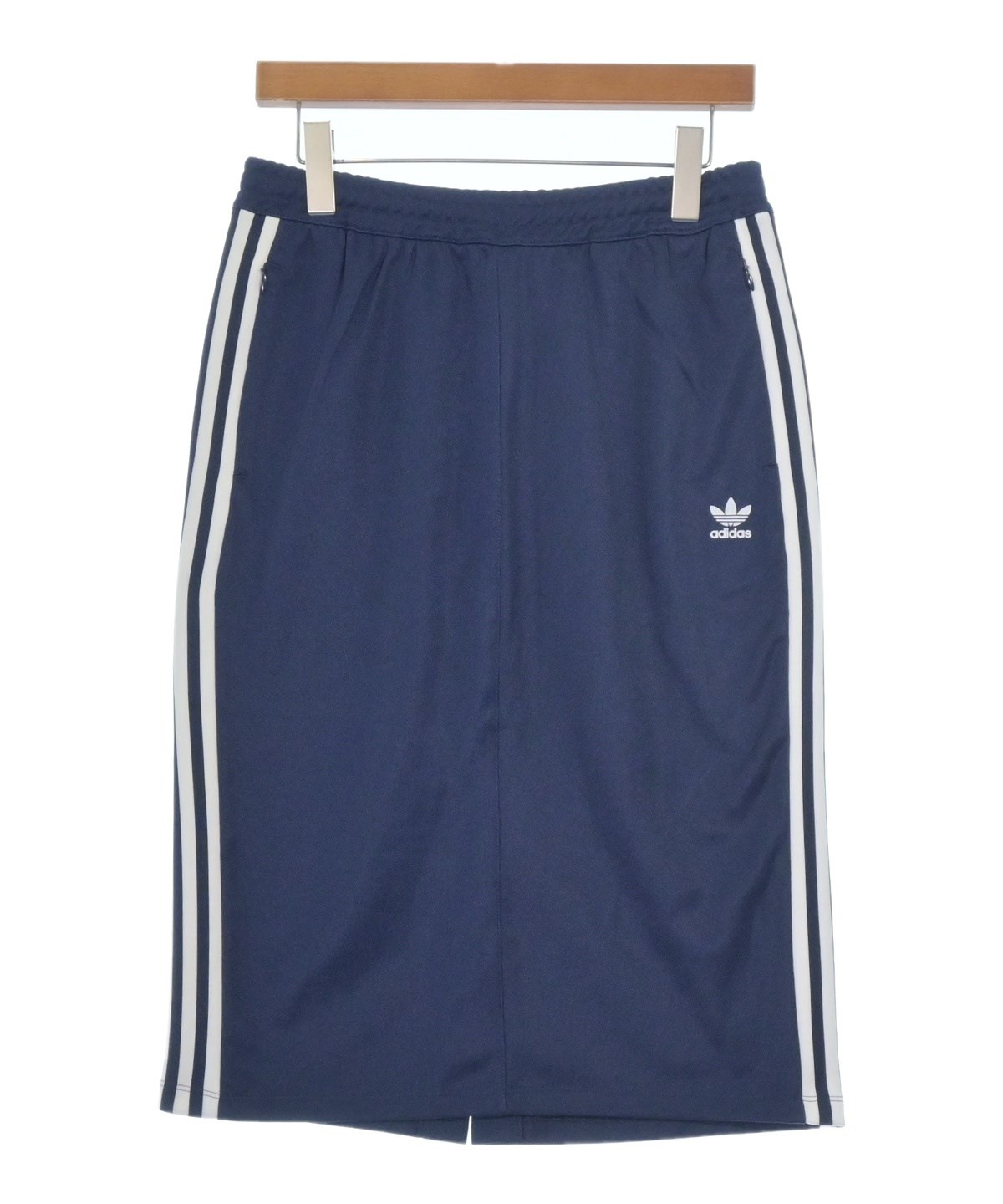 adidas（アディダス）ひざ丈スカート 紺 サイズ:M レディース