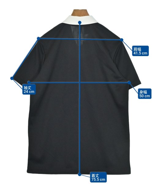 adidas（アディダス）ポロシャツ 黒 サイズ:2XL(XXL位) メンズ/2200683355093