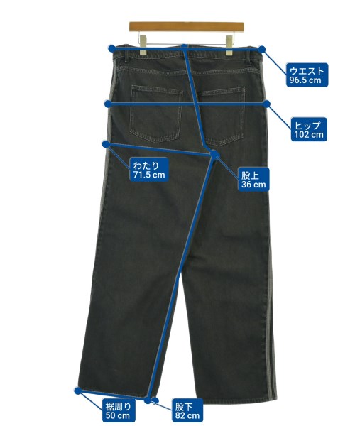 adidas（アディダス）デニムパンツ 黒 サイズ:36(XXL位) メンズ/2200689726033