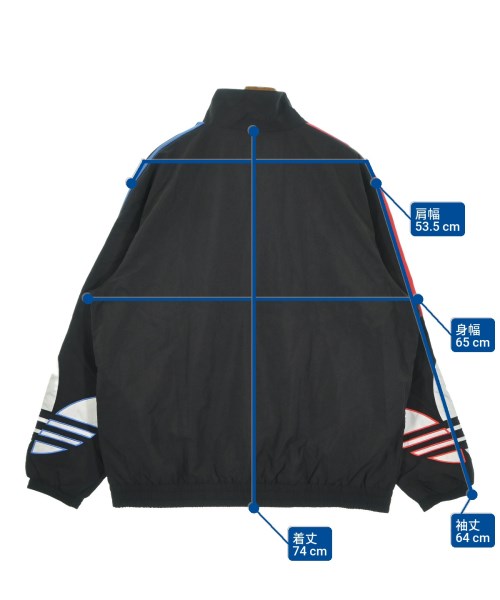 adidas（アディダス）ブルゾン 黒 サイズ:4XO(XXXXXL位) メンズ/2200688937041