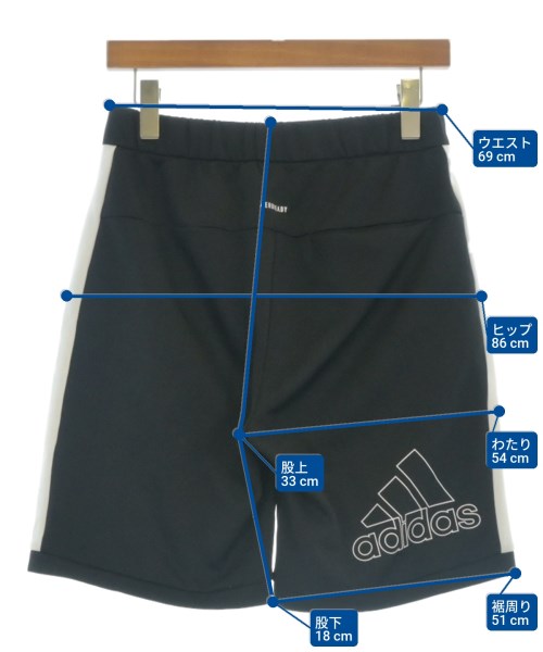 adidas（アディダス）ショートパンツ 黒 サイズ:M メンズ/2200687728039