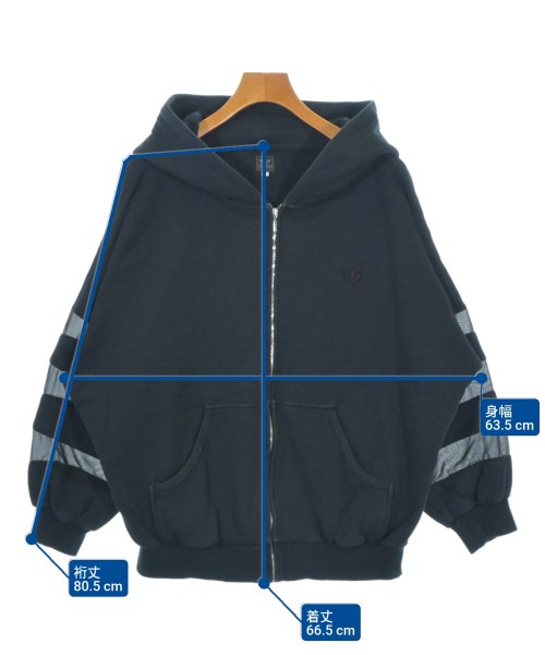 adidas（アディダス）パーカー 紺 サイズ:F レディース/2200692991145