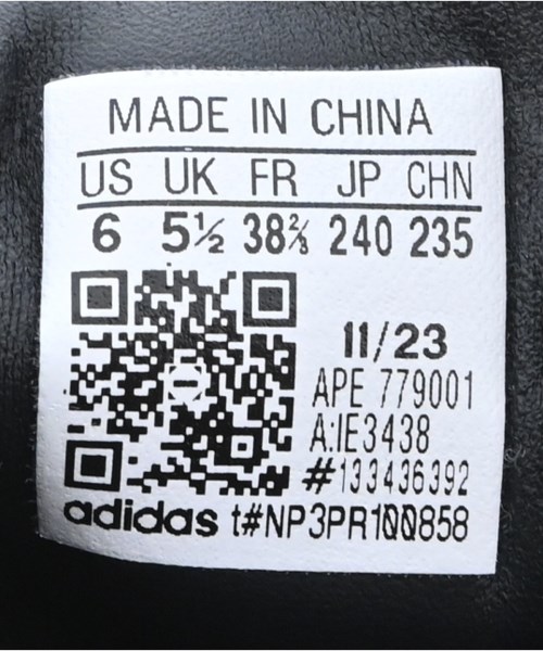 adidas（アディダス）スニーカー 黒 サイズ:24cm レディース/2200685181263