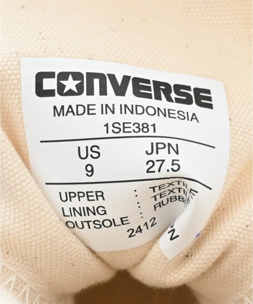 CONVERSE（コンバース）スニーカー 白 サイズ:27.5cm メンズ/2200614958065