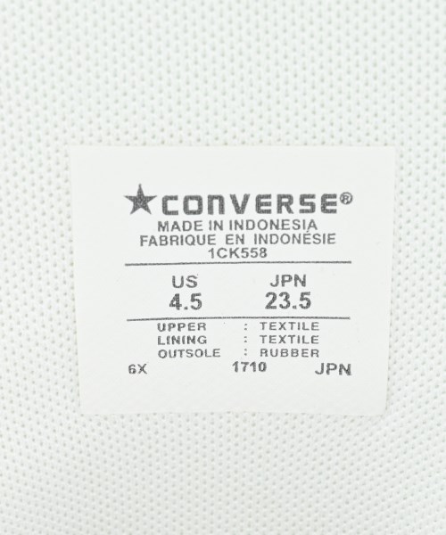CONVERSE（コンバース）スニーカー 白 サイズ:23.5cm レディース/2200673111432