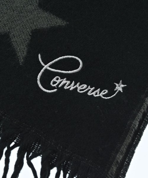 CONVERSE（コンバース）マフラー 黒 サイズ:- レディース/2200697133571