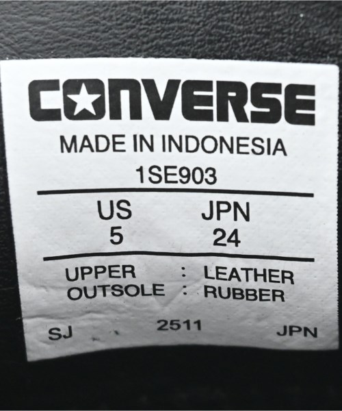 CONVERSE（コンバース）ドレスシューズ/ローファー 黒 サイズ:24cm レディース/2200669778014