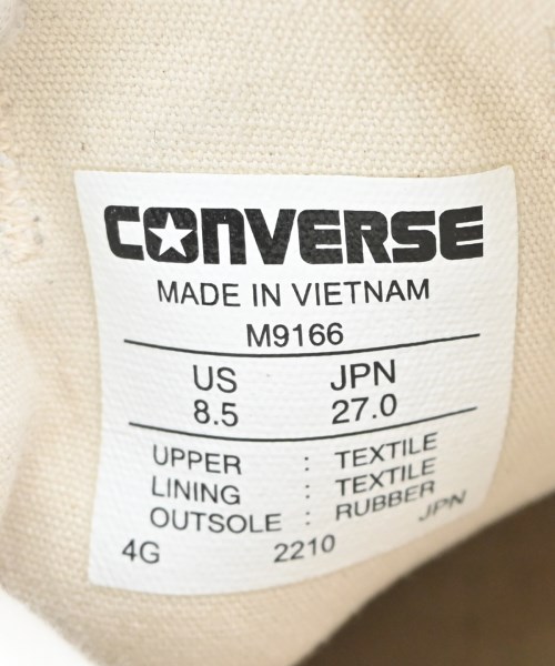 CONVERSE（コンバース）スニーカー 黒 サイズ:27cm メンズ/2200722693087