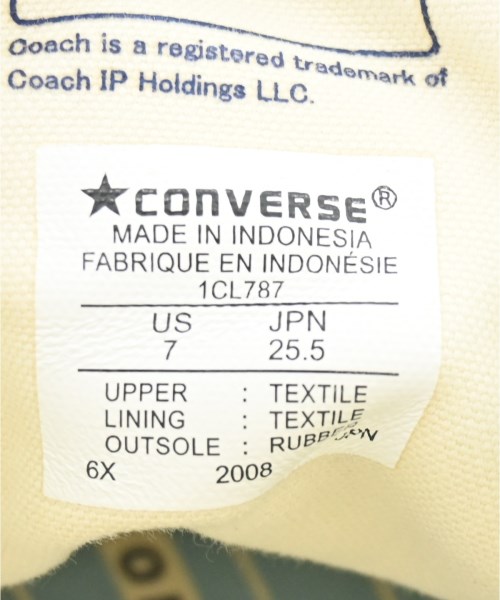 CONVERSE（コンバース）スニーカー 緑 サイズ:25.5cm レディース/2200680828026